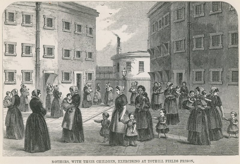 Tränar på Tothill Fields Prison av English School
