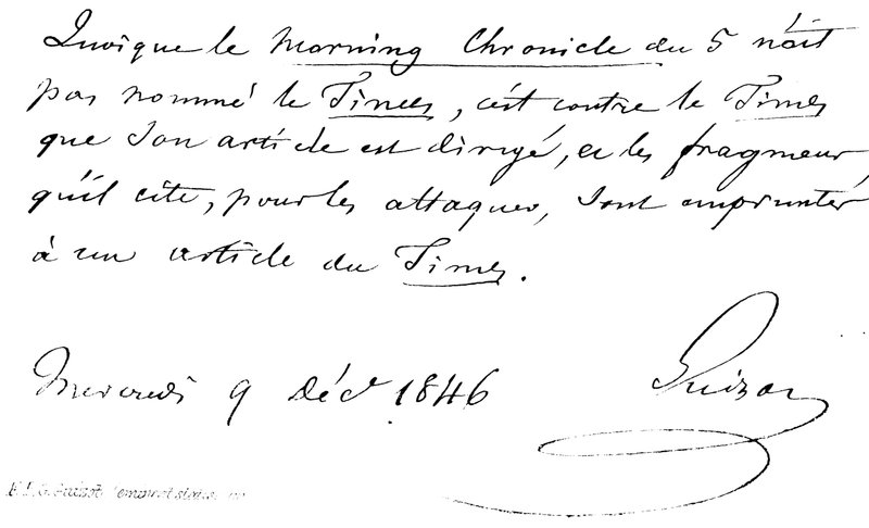 F P G Guizot, (eminent statsman) av English School