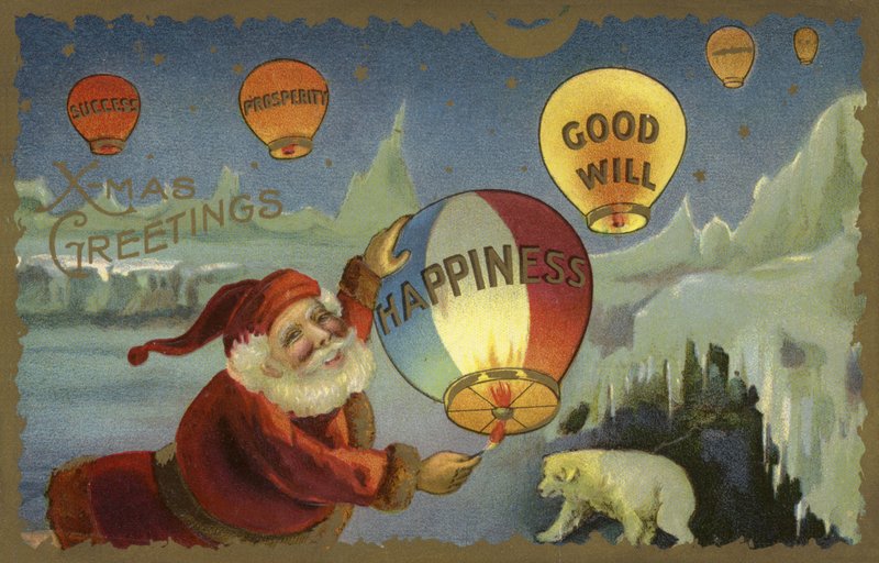 Jultomten sätter igång ballonger av English School