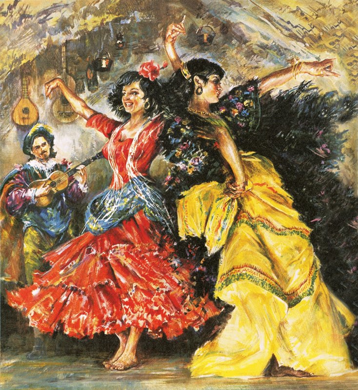 Flamencodansare av English School