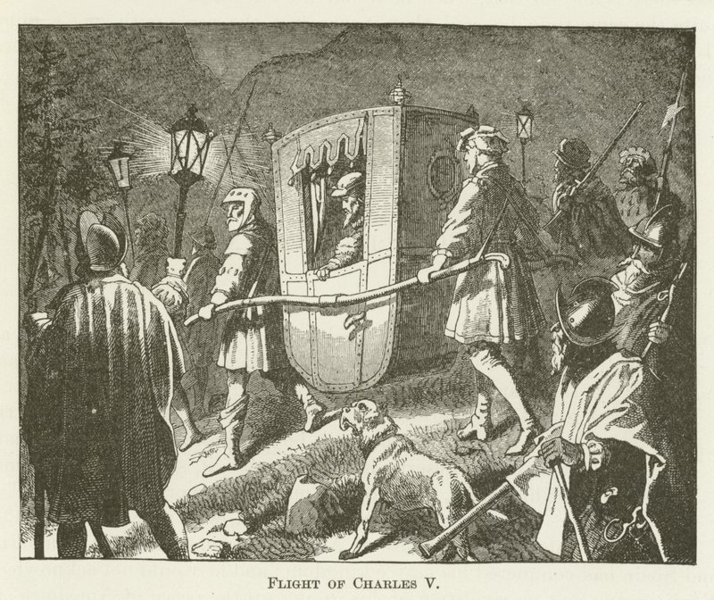 Flyg av Charles V av English School