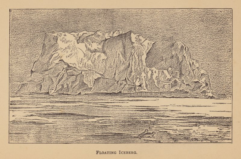 Flytande isberg (litografi) av English School
