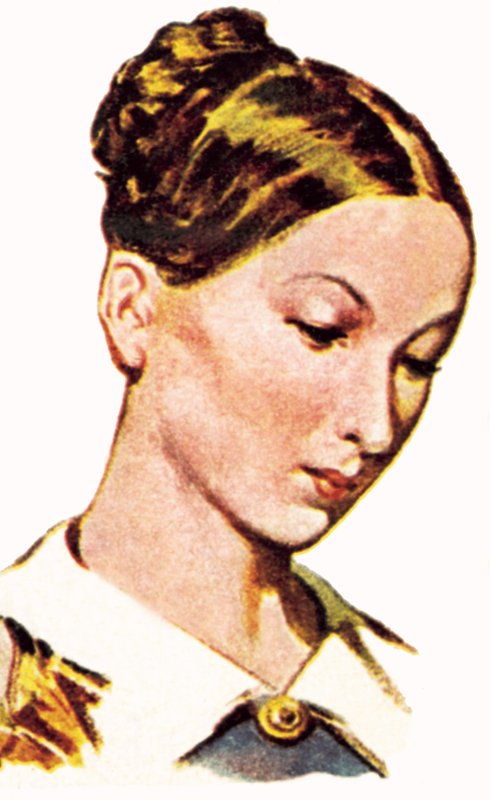Florence Nightingale som ung kvinna av English School