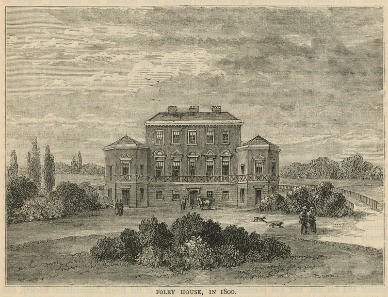 Foley House år 1800 av English School