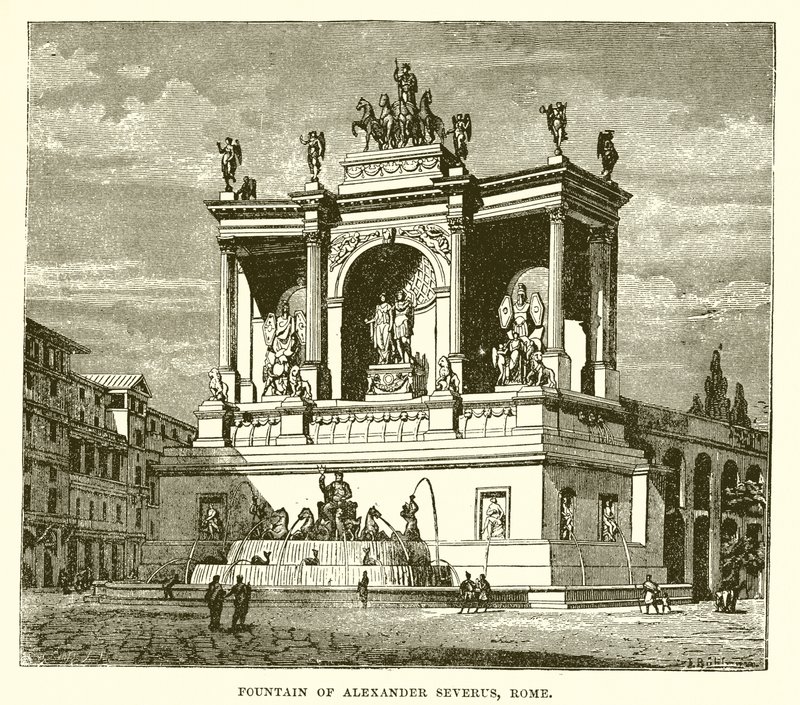 Fontän av Alexander Severus, Rom av English School