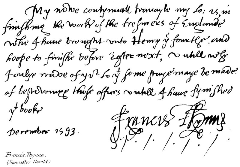Francis Thynne, (Lancaster Herald) av English School
