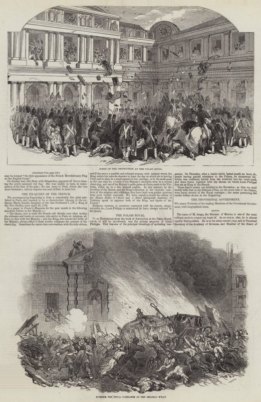 Franska revolutionen 1848 (gravyr) av English School