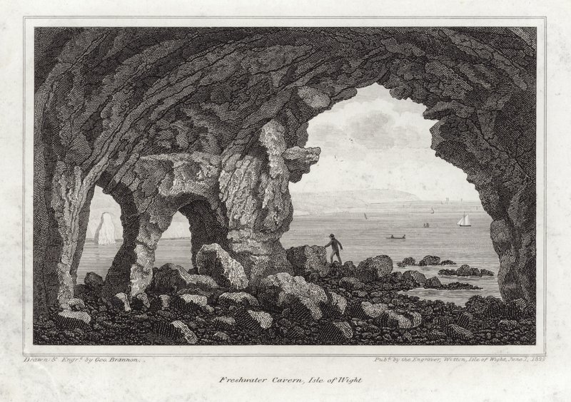 Freshwater Cavern på Isle of Wight av English School