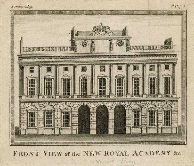 Framifrån av den nya Royal Academy av English School