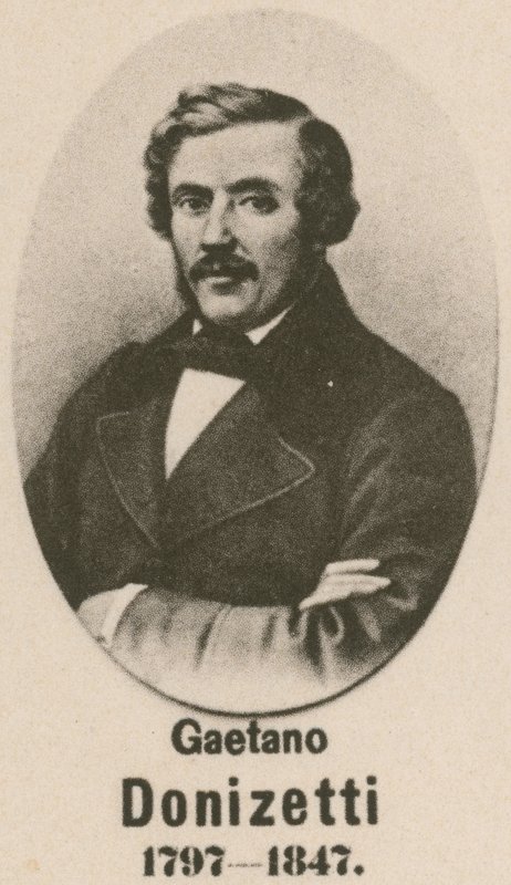 Gaetano Donizetti (gravyr) av English School