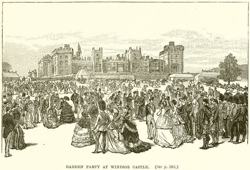 Trädgårdsfest på Windsor Castle av English School