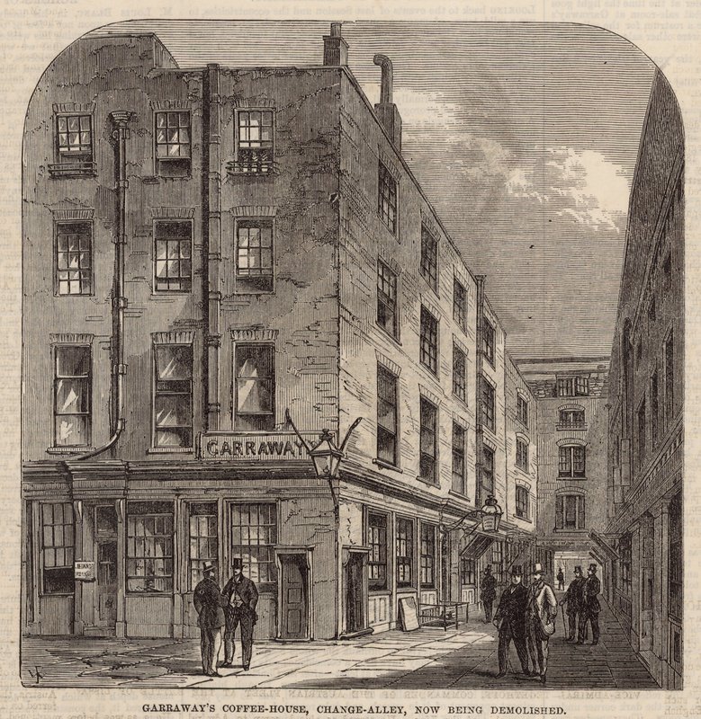 Garraways Coffee House, Change Alley av English School