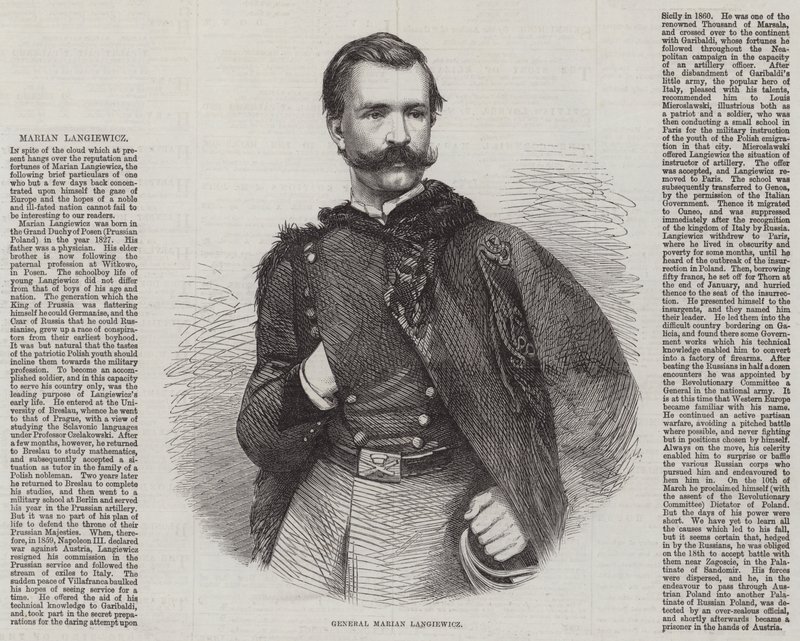 General Marian Langiewicz (gravyr) av English School