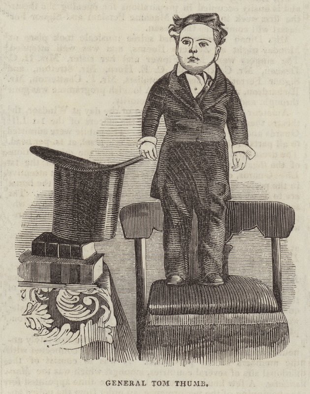General Tom Thumb (gravyr) av English School
