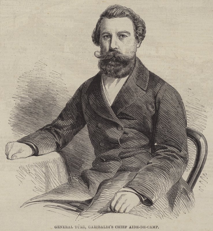 General Turr, Garibaldis chef Aide-de-Camp (gravyr) av English School