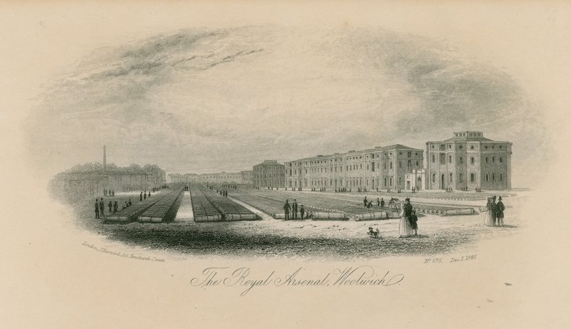 Översikt över The Royal Arsenal av English School