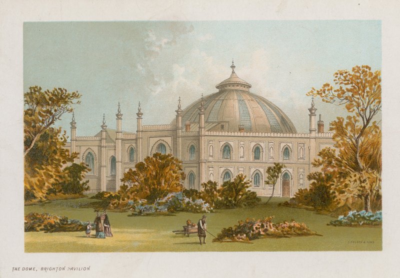 Översikt över Brighton Dome av English School