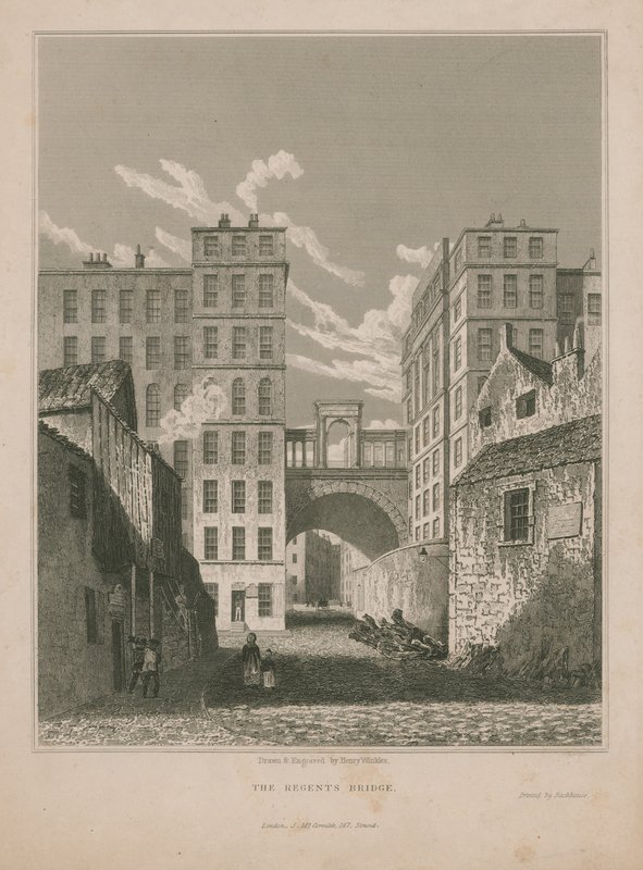 Översikt över Regents Bridge av English School