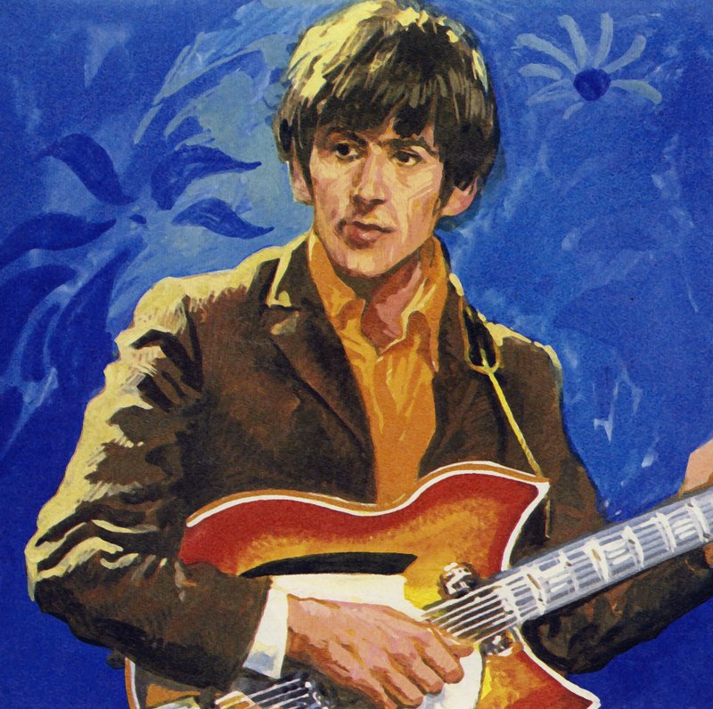 George Harrison från The Beatles av English School