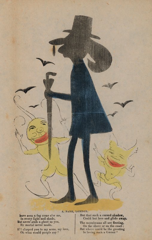Ghost (färgad gravyr) av English School