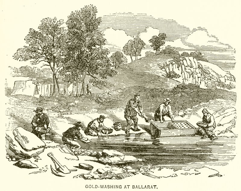 Guldtvätt på Ballarat av English School