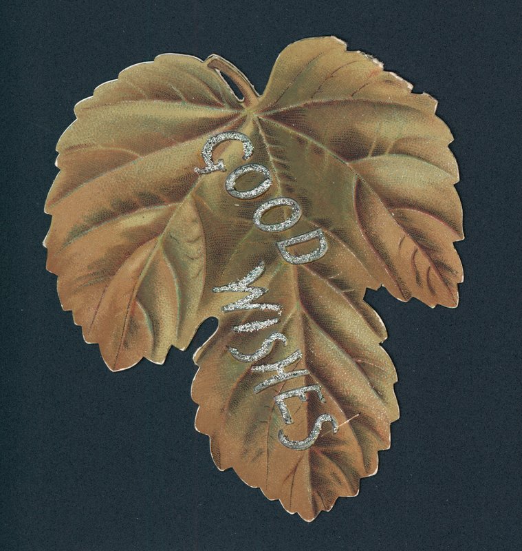 Guldblad, julkort av English School