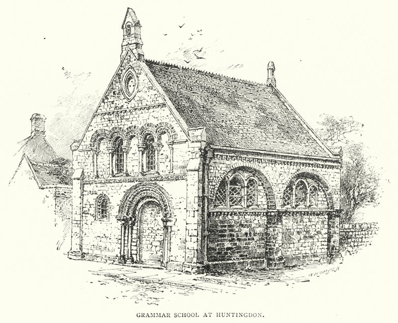 Grammar School i Huntingdon (gravyr) av English School