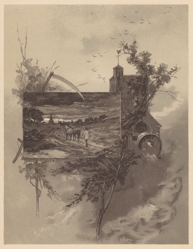 Grays Elegy (litografi) av English School