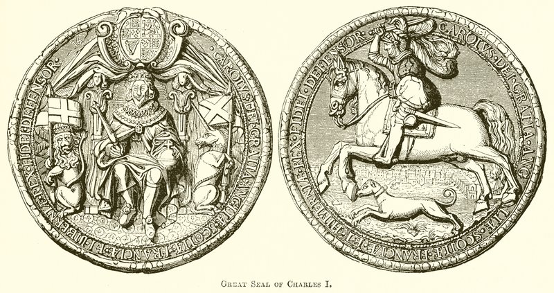Charles I:s stora sigill av English School