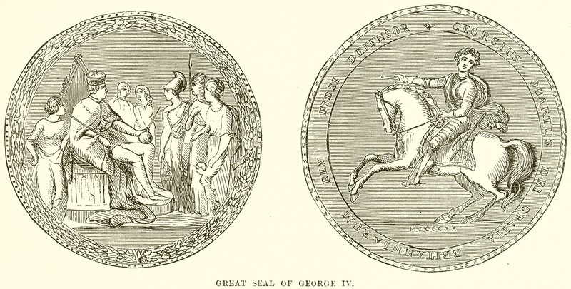 George IV:s stora sigill av English School