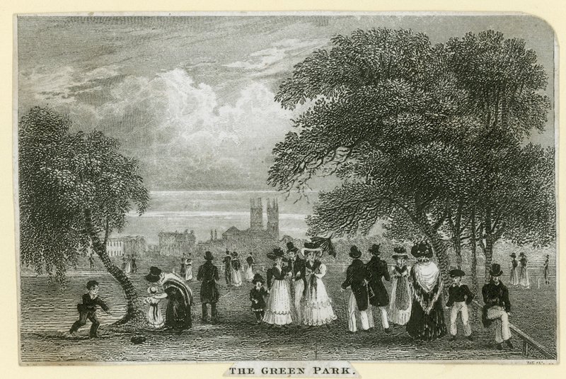 Grön park av English School