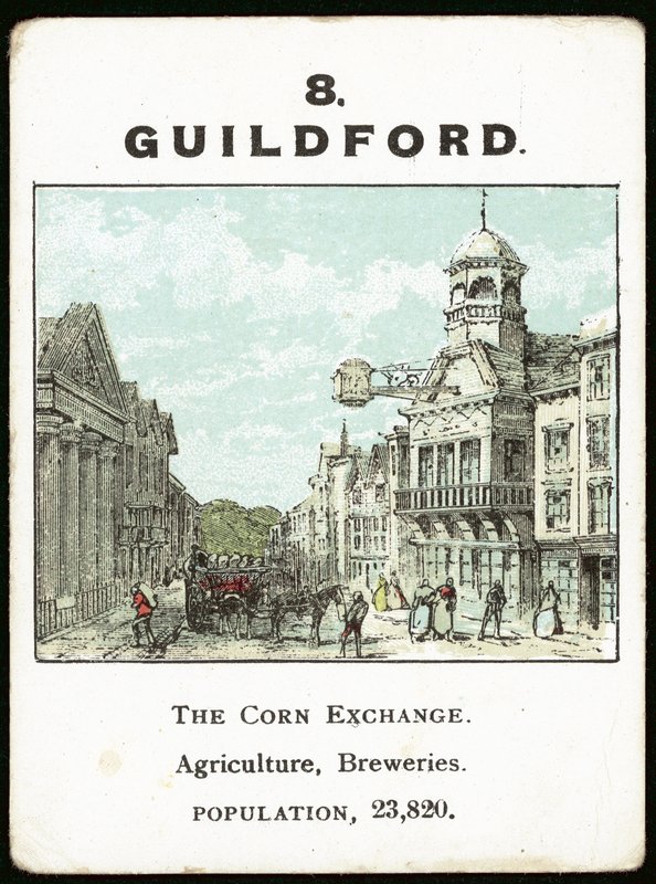 Guildford (färg litho) av English School
