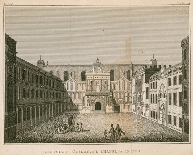 Guildhall Chapel, London av English School