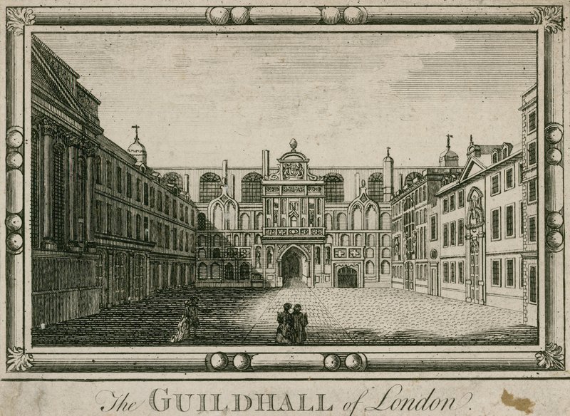 Guildhall, London av English School