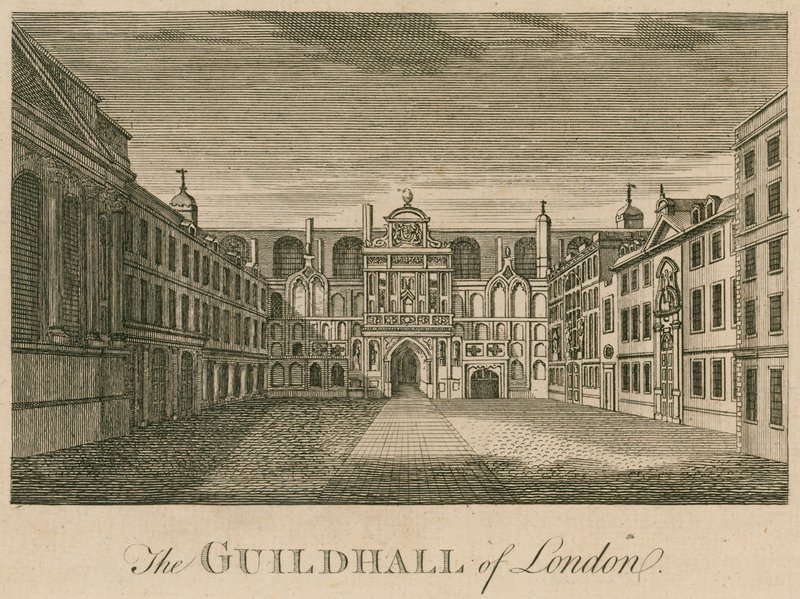 Guildhall, London av English School