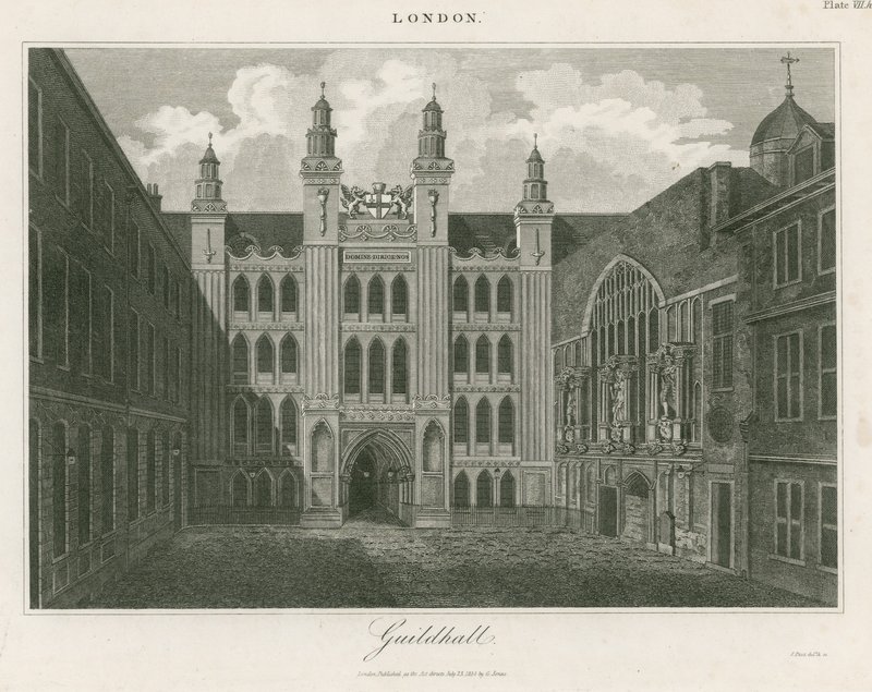 Guildhall, London av English School