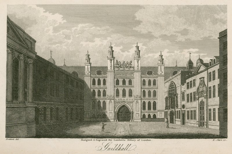 Guildhall, London av English School