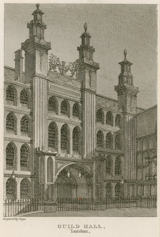 Guildhall, London av English School