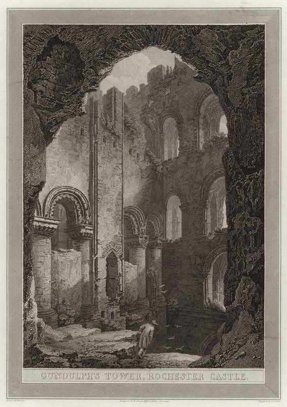 Gundulphs Tower, Rochester Castle av English School