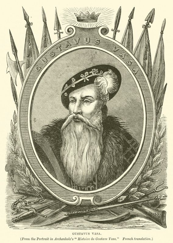 Gustav Vasa (gravyr) av English School