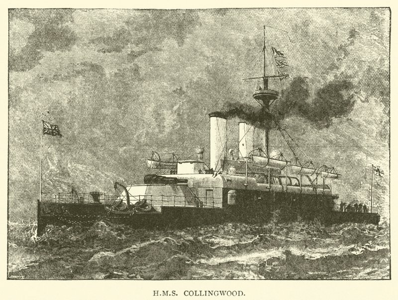 HMS Collingwood (gravyr) av English School