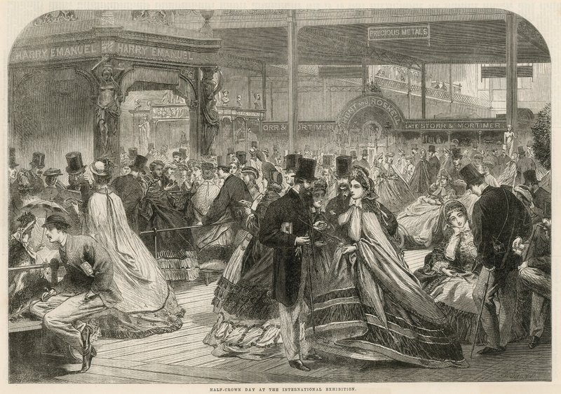 Halvkronans dag på den internationella utställningen 1862 av English School