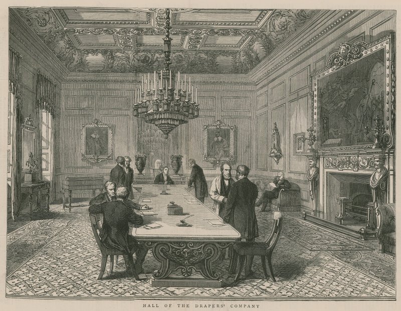 Hall of the Drapers Company, London av English School