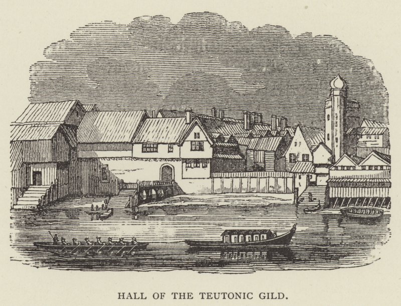 Hall of the German Gild (gravyr) av English School
