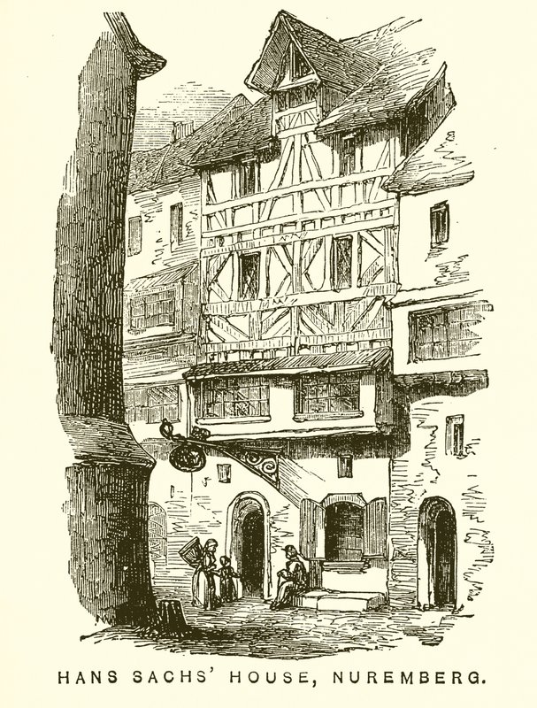Hans Sachs hus, Nürnberg av English School
