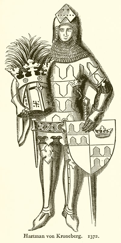 Hartmann von Kronenberg. 1372 av English School