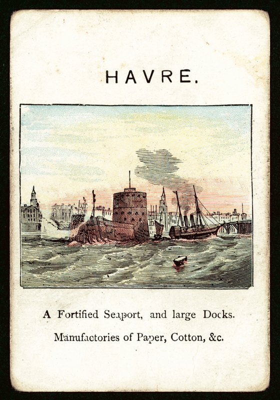 Havre (färg litho) av English School