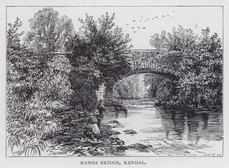 Hawes Bridge, Kendal (gravyr) av English School