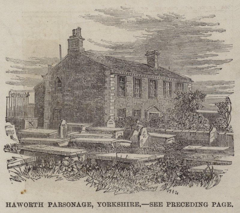 Haworth Parsonage, Yorkshire (gravyr) av English School