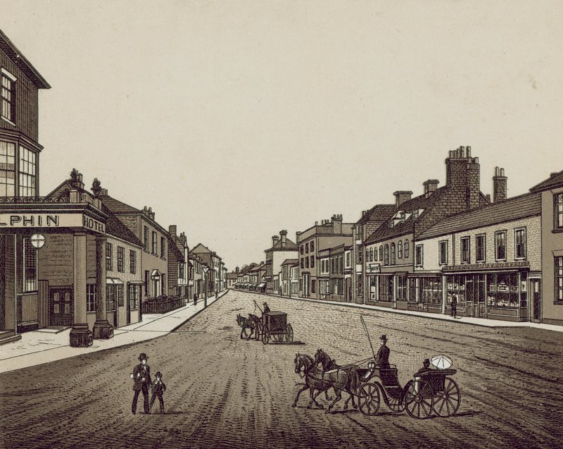 High Street, Petersfield (litho) av English School